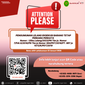 PENGUMUMAN LELANG EKSEKUSI
