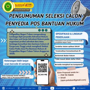 PENGUMUMAN SELEKSI CALON PENYEDIA POSBAKUM