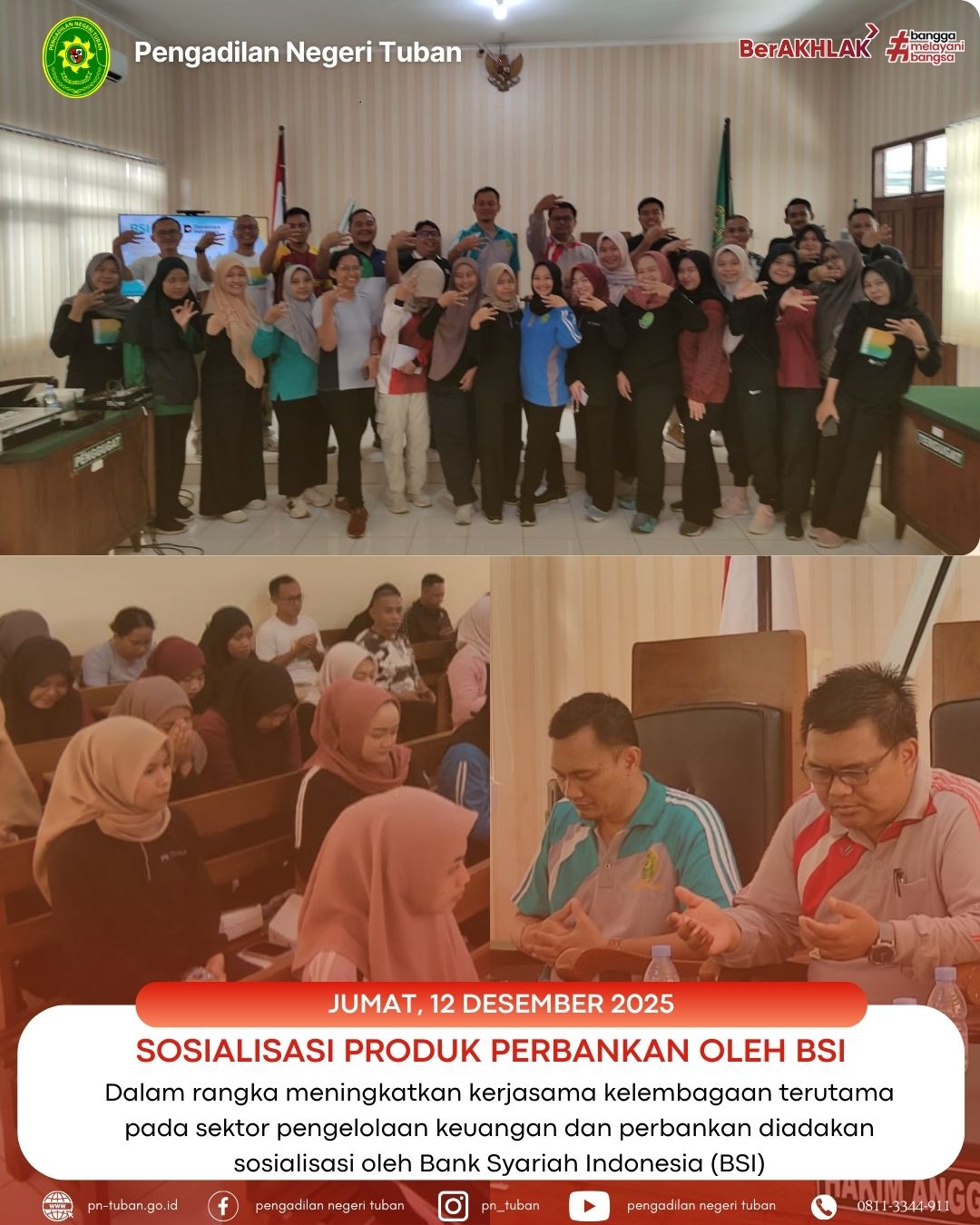 Sosialisasi produk perbankan oleh Bank Syariah Indonesia (BSI)