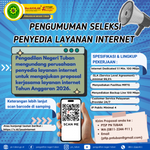 REKRUTMEN JASA PENYEDIA LAYANAN INTERNET