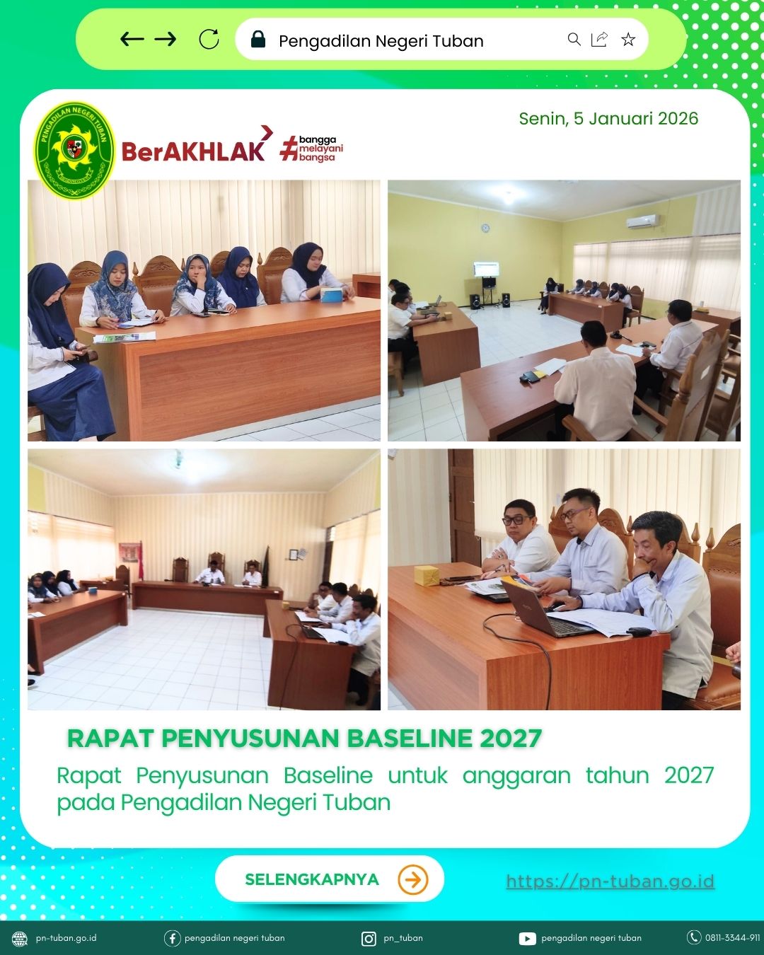 Rapat Pembahasan Usulan Angka Dasar (Baseline)