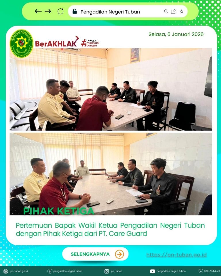 Koordinasi Dengan PT. Care Guard Sebagai Pihak Ketiga