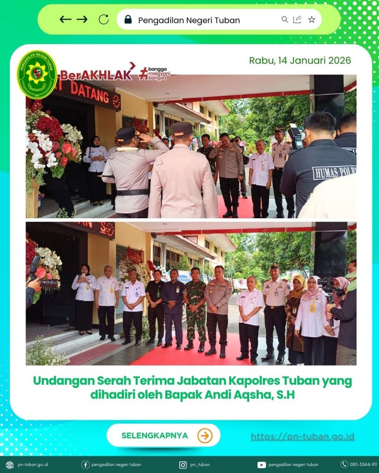Serah Terima Jabatan Kapolres Tuban