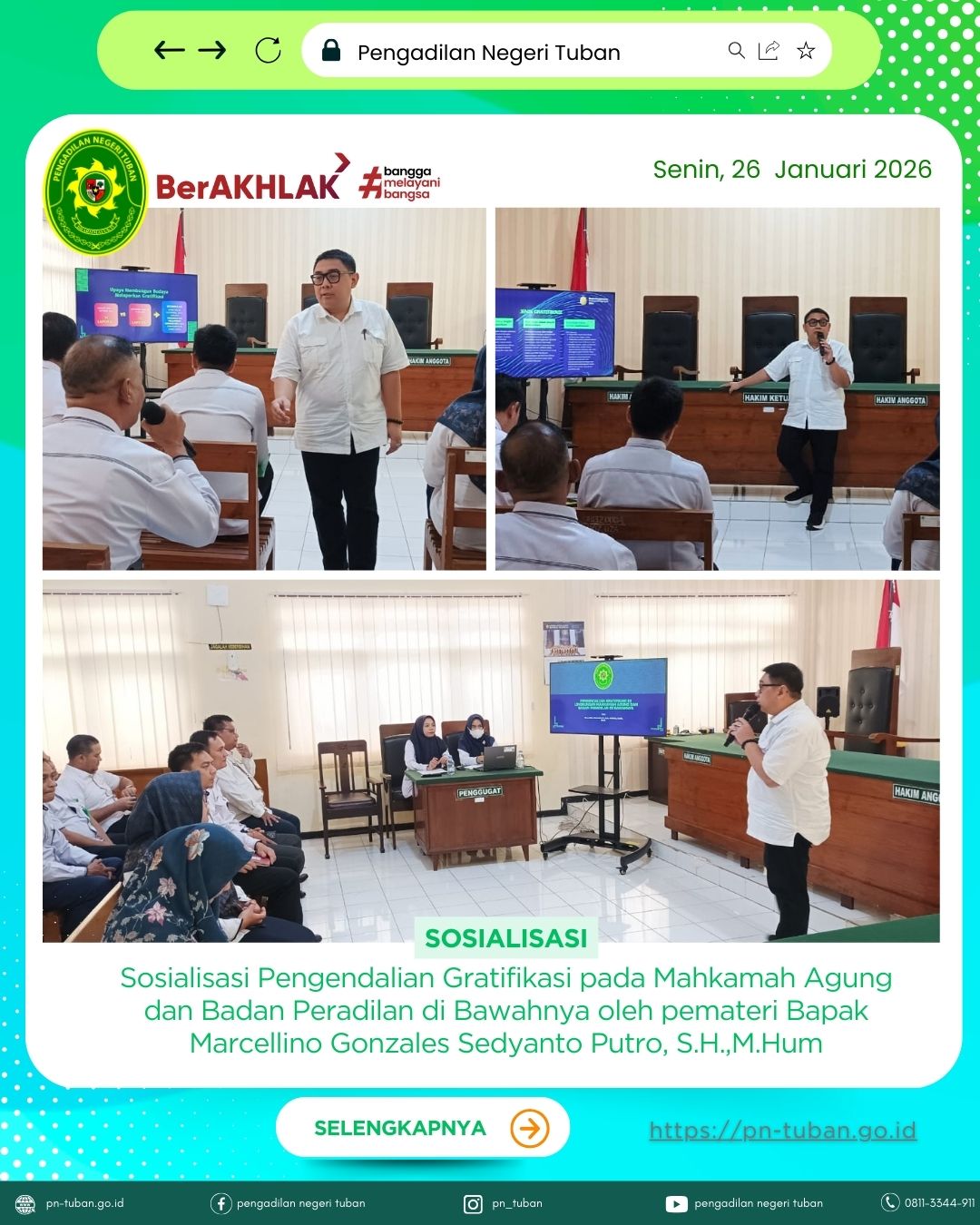 Sosialisasi pengendalian gratifikasi