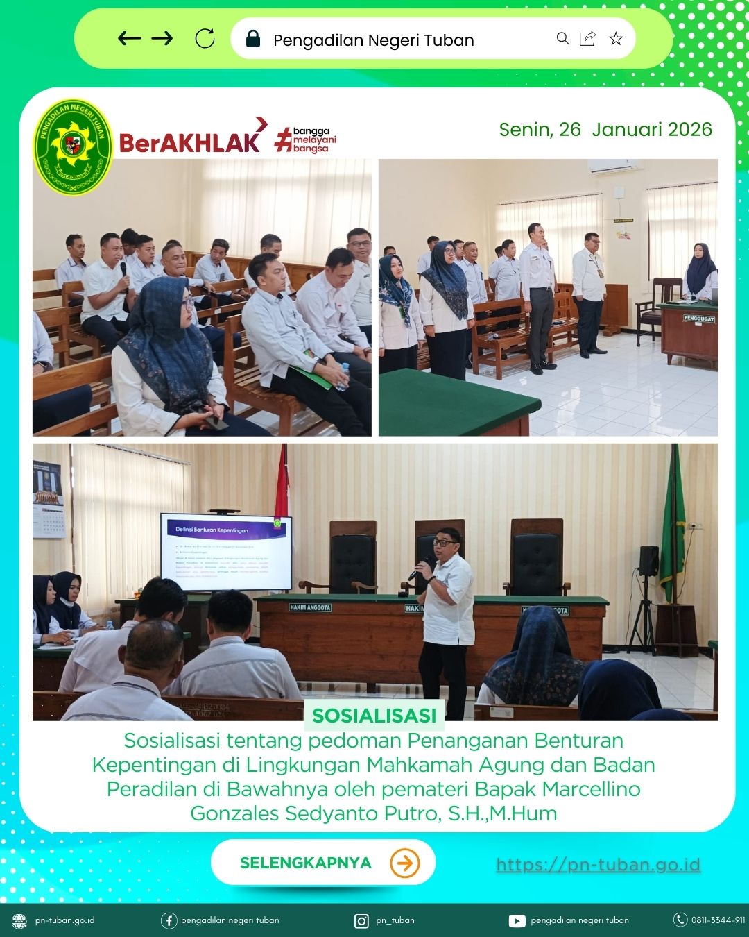 Sosialisasi Penanganan Benturan Kepentingan