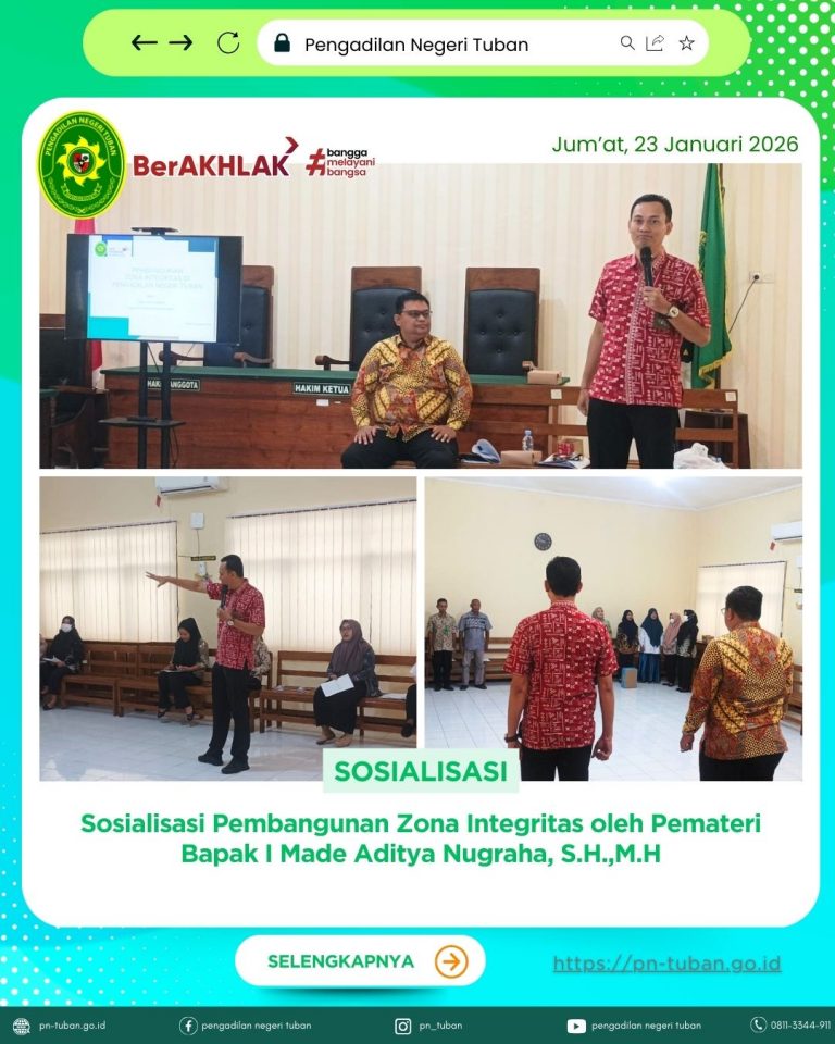 Sosialisasi Pembangunan Zona Integritas