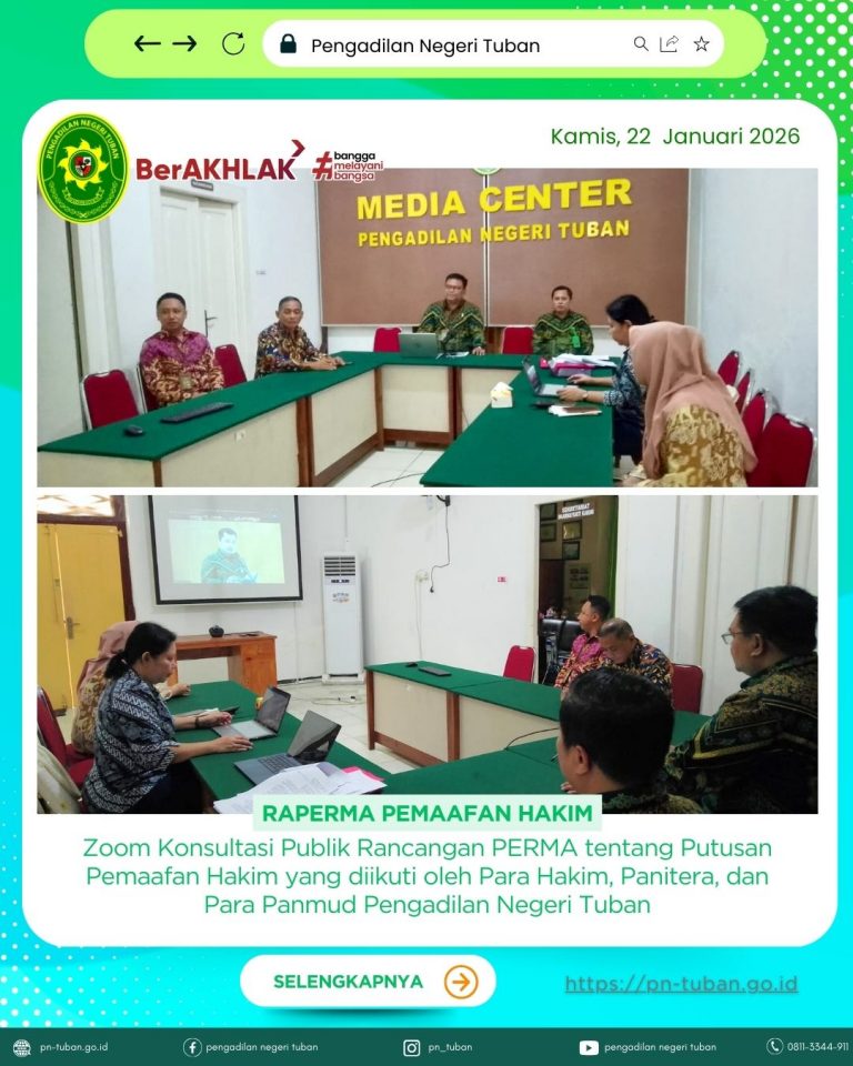 Rancangan Peraturan Mahkamah Agung (PERMA) tentang Putusan Pemaafan Hakim