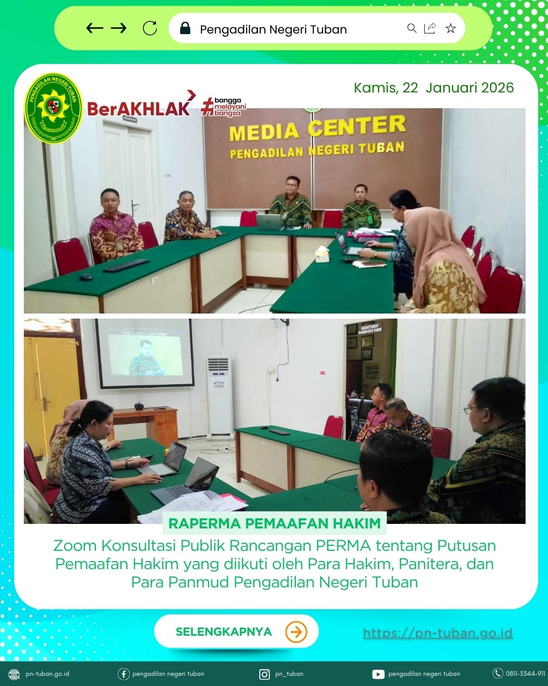 Rancangan Peraturan Mahkamah Agung (PERMA) tentang Putusan Pemaafan Hakim