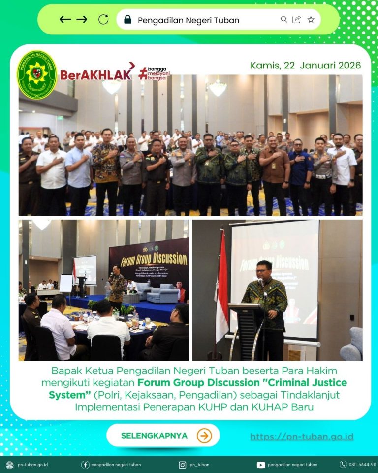 Forum Group Discussion “Criminal Justice System”