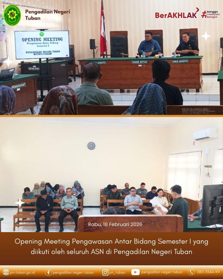 Opening Meeting Pengawasan Antar Bidang