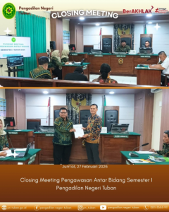 Closing Meeting Pengawasan Antar Bidang