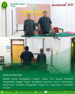 Zoom Pembinaan Ketua dan Panitera Pengadilan Negeri di Lingkungan Peradilan Umum.