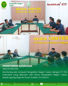 Monitoring dan Evaluasi bersama PT Pos Indonesia