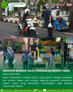 Bagi Takjil Keluarga Besar PN Tuban