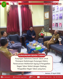 Kesiapan menyambut agenda kunjungan Kepala Biro Perencanaan Mahkamah Agung