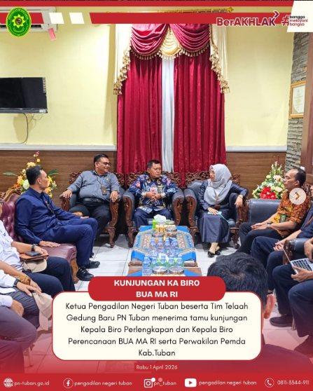 Kunjungan kerja Kepala Biro Perlengkapan dan Kepala Biro Perencanaan Badan Urusan Administrasi Mahkamah Agung RI