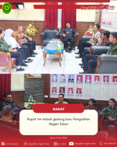 Tindak lanjut hasil pertemuan tim telaah Gedung Baru