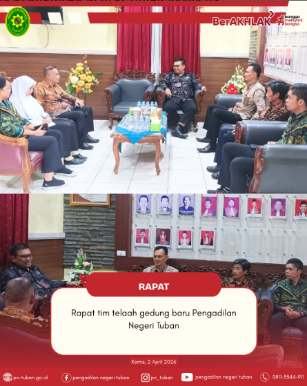 Tindak lanjut hasil pertemuan tim telaah Gedung Baru