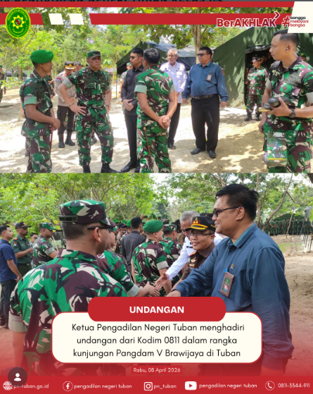 Kunjungan Pangdam V Brawijaya di Tuban
