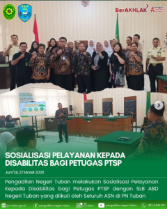 Sosialisasi Pelayanan Kepada Penyandang Disabilitas
