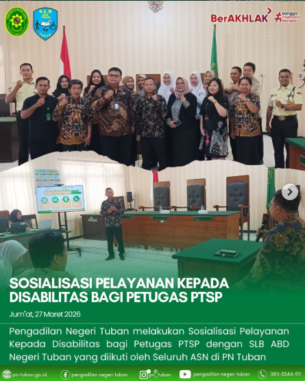 Sosialisasi Pelayanan Kepada Penyandang Disabilitas