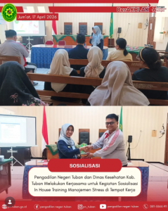 Sosialisasi In House Training Manajemen Stres di Tempat Kerja
