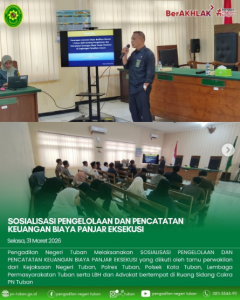 Sosialisasi Pengelolaan dan Pencatatan Keuangan Biaya Panjar Eksekusi