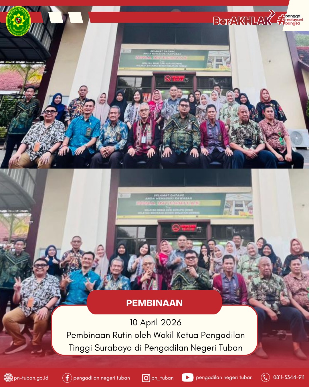 PembinaanWakil Ketua Pengadilan Negeri Tinggi Surabaya