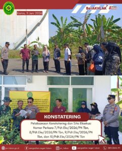 Pelaksanaan Konstatering dan Sita Eksekusi