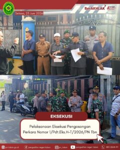 Eksekusi Perkara Nomor 1/Pdt.Eks.H-T/2026/PN Tbn