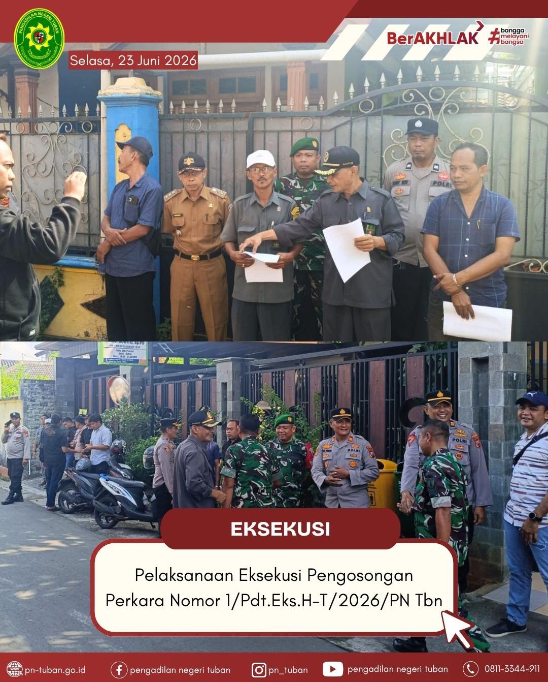 Eksekusi Perkara Nomor 1/Pdt.Eks.H-T/2026/PN Tbn