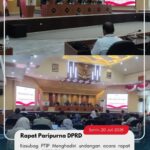Kasubag PTIP Menghadiri undangan acara rapat paripurna DPRD Tuban