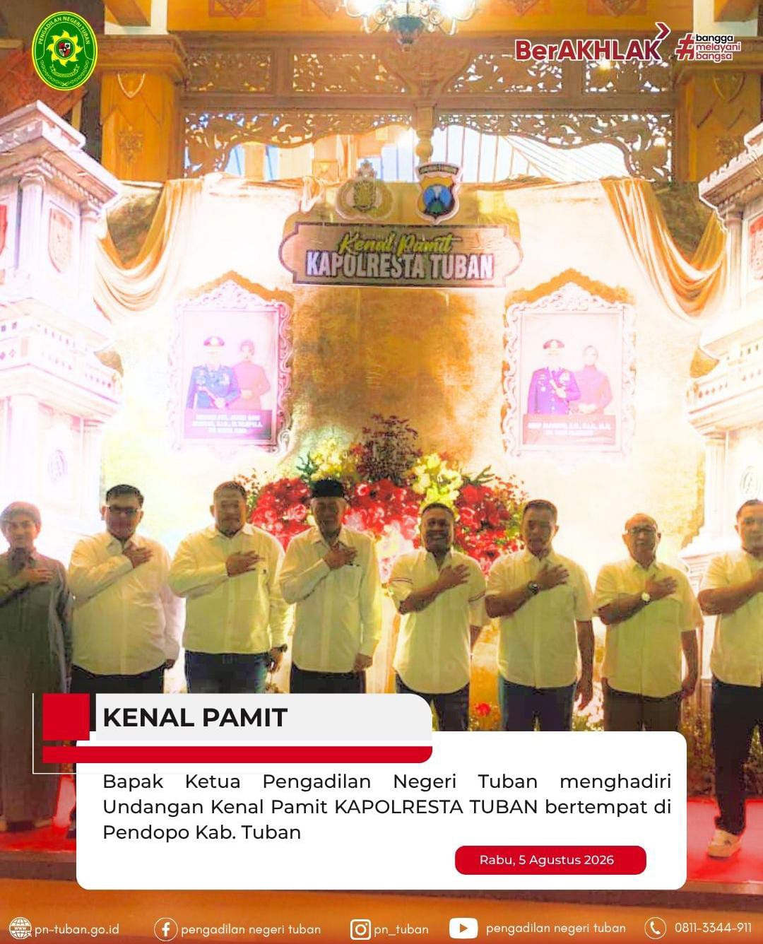 Kenal Pamit Kapolresta Tuban