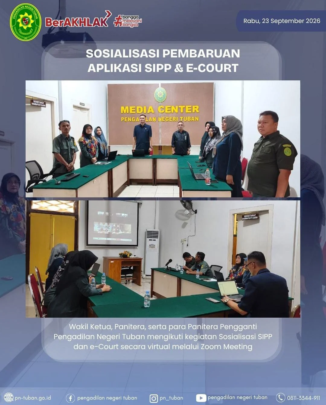 Sosialisai Pembaruan Aplikasi SIPP & E-COURT